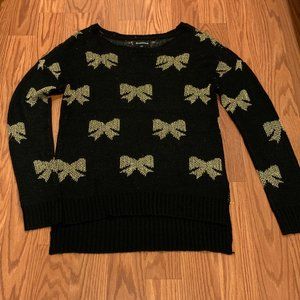 Gold Bow Sweater